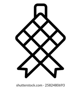 Eid icon illustration in line style. Perfect for website mobile app presentation. Suitable for any user interface and user experience