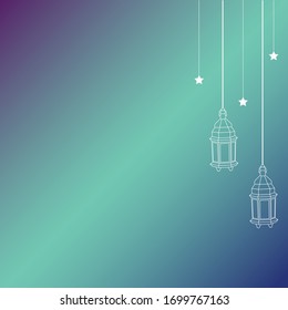 eid lantern background. ramadan kareem background