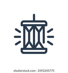 Eid Lantern for Eid Mubarak Vector Icon