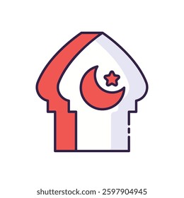 Eid Letter Icon for Islamic Communication and Festive Messages