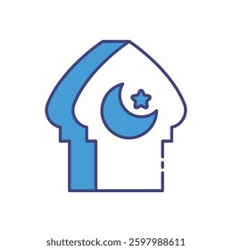 Eid Letter Icon for Islamic Communication and Festive Messages