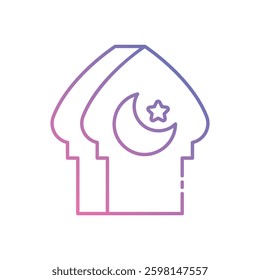 Eid Letter Icon for Islamic Communication and Festive Messages