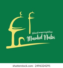 eid milad un nabi greetings vector design