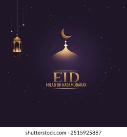 Eid Milad un nabi mubarak, ilustração banner design