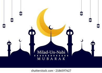 eid milad un nabi ,muslim festival greeting background design VECTOR 