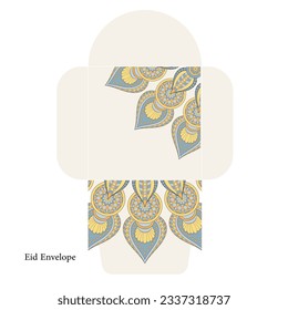 Eid money envelope ready to be printed 
