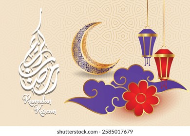 Eid mubarak abstract elegant stylish decorative background