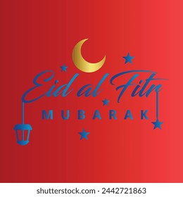 Eid Mubarak or Eid Al adha Template Design. Holy Day for Muslim and Islamic People. Vector Illustration. Suitable for poster, banner, campaign, and greeting card.