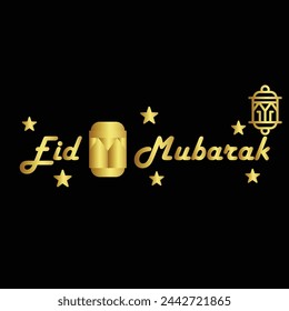 Eid Mubarak oder Eid Al Adha Template Design. Heiliger Tag für Muslime und Muslime. In: Vector Illustration. Geeignet für Poster, Banner, Kampagne und Grußkarte.