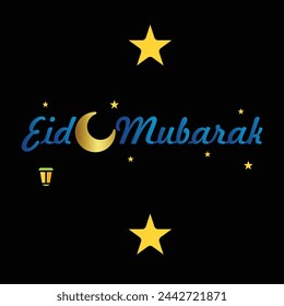 Eid Mubarak or Eid Al adha Template Design. Holy Day for Muslim and Islamic People. Vector Illustration. Suitable for poster, banner, campaign, and greeting card.