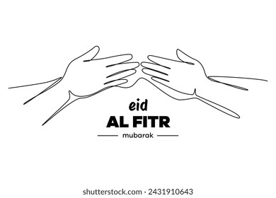 Eid Mubarak or Eid Al Fitr Template Design. Holy Day for Muslim and Islamic People. Vector Illustration. Suitable for poster, banner, campaign, and greeting card 