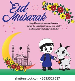 EID MUBARAK ALPHABET VECTOR DESIGN