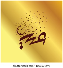  Eid Mubarak with Arabic calligraphy for the celebration of Muslim community festival
