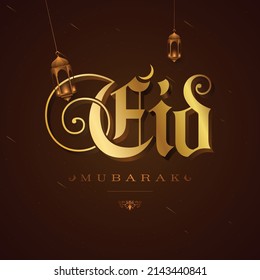 Eid Mubarak Arabic Calligraphy for eid  design. Useful for greeting card and other material