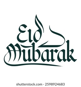 Eid Mubarak Arabic Calligraphy design