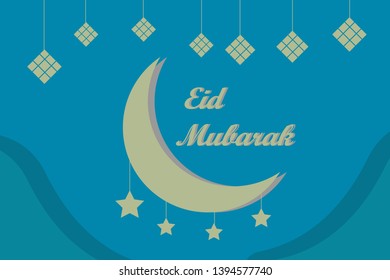 Eid Mubarak Backgound Vector 7