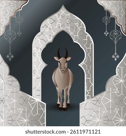 Eid Mubarak Background Design. Islamic, Eid Al Adah, Eid Al Fetor.