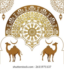Eid Mubarak Background Design. Islamic, Eid Al Adah, Eid Al Fetor.