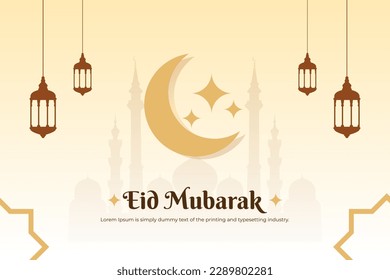 Eid Mubarak Background Design, suitable for your business social media