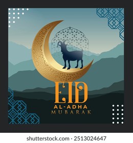 eid mubarak background with star and moon. Islamic light design with white eid mubarak design vector illustration
