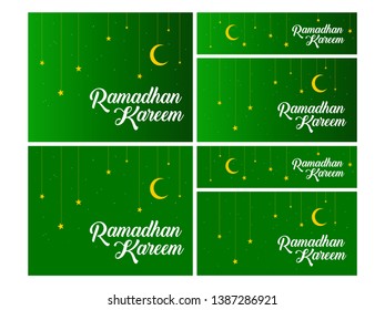 Eid Mubarak background with text " Ramadhan Kareem"