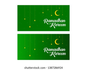 Eid Mubarak background with text " Ramadhan Kareem"