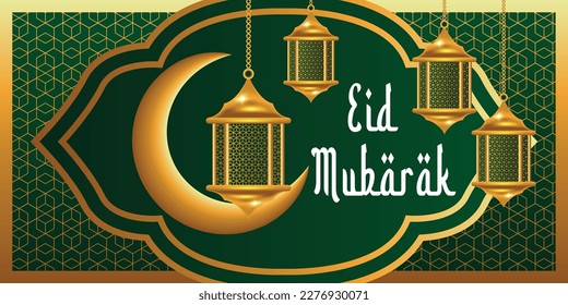 Eid Mubarak-Hintergrund-Vektorgrafik