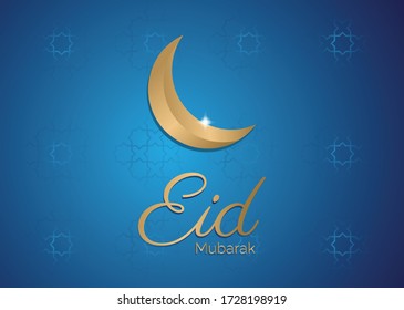 Eid Mubarak Banner, background with simple pattern and minimalis