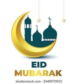 Eid Mubarak Banner Design Templa