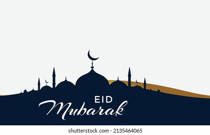 Eid Mubarak Banner vector design