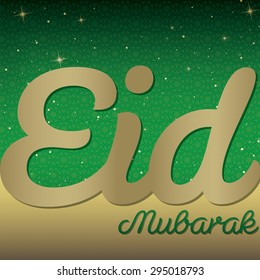 Eid Mubarak (Blessed Eid) card in vector format