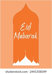 Eid Mubarak blau eid-ul-fitar, eid-ul-adha, glückliches eid Mubarak Muslim Festival, Islamischer Tag, eid Grüße, Karten, Banner, Poster, Vektor-Illustration 