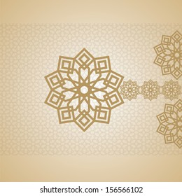 EID Mubarak Card arabic design