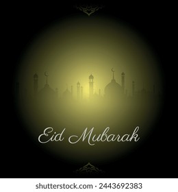 Eid Mubarak card design with Nice Background