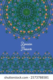 Eid Mubarak card. Ramadan greetings