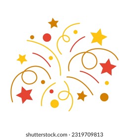 Eid Mubarak Cartoon Illustration. Eid Al Fitr Clipart Illustration For Card, Invitation, Ramadan, And Eid Poster Decoration. Islamic Element.