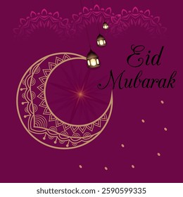 Eid Mubarak celebration decorative poster backgrounds