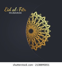 Eid mubarak celebratory illustration. EPS 10
