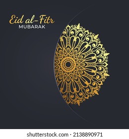 Eid mubarak celebratory illustration. EPS 10