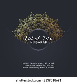 Eid mubarak celebratory illustration. EPS 10