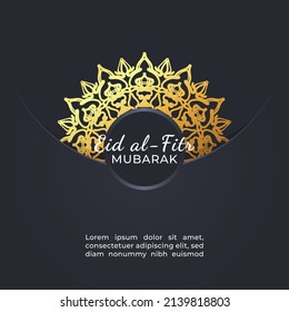 Eid mubarak celebratory illustration. EPS 10