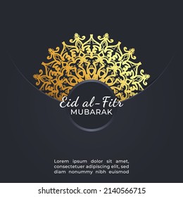 Eid mubarak celebratory illustration. EPS 10