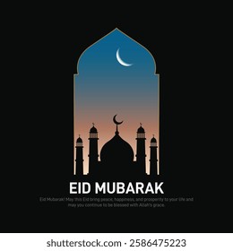 Eid mubarak creative. Eid Mubarak concept banner, poster, social media post, greetings card, background, backdrop, card, web banner, template, flyer, cover design etc. Ramadan Creative. Eid ul fitr.