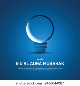 Eid mubarak creative concept. Eid ul adha creative template, banner, poster, background, greetings card, discount banner, social media post, post card etc. Muslim eid festival creative.