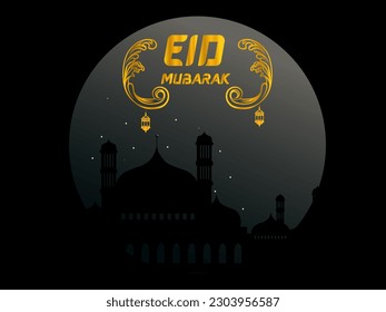 Eid Mubarak Creative Cover Card. Eid Mubarak Design card. Eid Mubarak Luxurious Design Quality Illustration. Eid Mubarak Luxury Background.