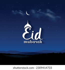 Eid Mubarak Creative. Eid Mubarak English, Hindi, Turkish Typography. Eid Festival, Muslim Religious holiday. Creative idea and Concept Design.