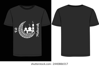 eid mubarak creative t-shirt design with adobe illustrator . and your best choice