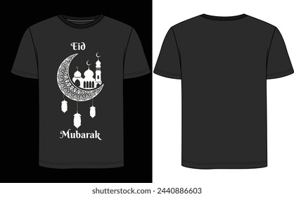 eid mubarak creative t-shirt design with adobe illustrator . and your best choice