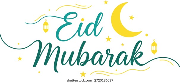 Eid Mubarak kreatives Typografiedesign