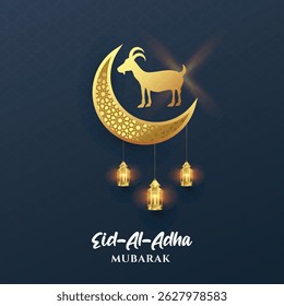 Eid Mubarak Design Background. Ilustração abstrata de vetor para saudações cartão, cartaz e banner.
